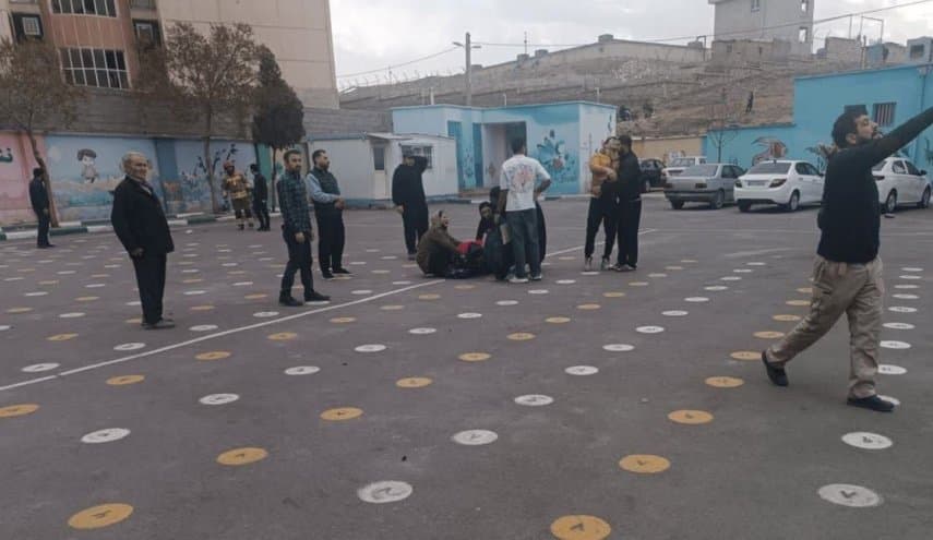 Strike near Imam Reza School in Abyek