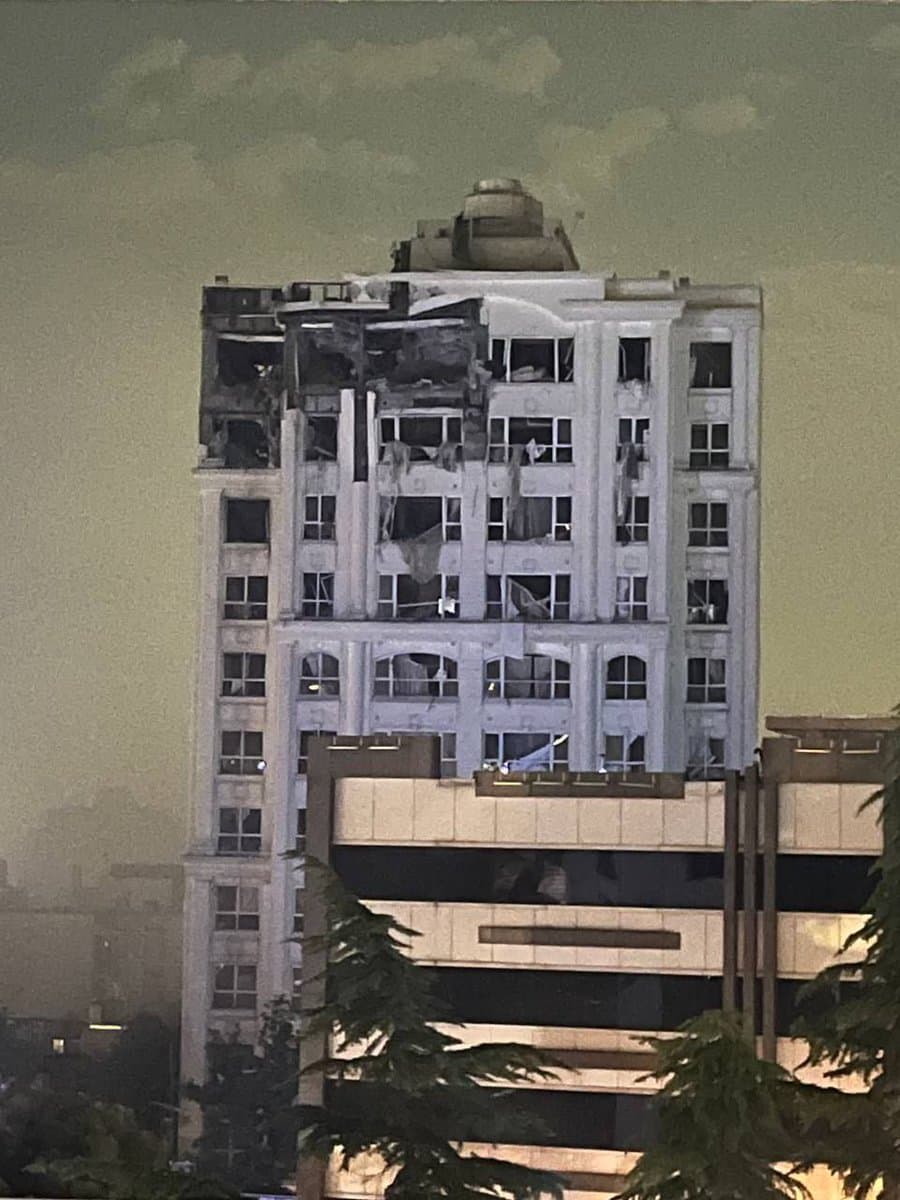 Airstrike on Residential Tower, Andarzgoo Boulevard — Qeytariyeh District