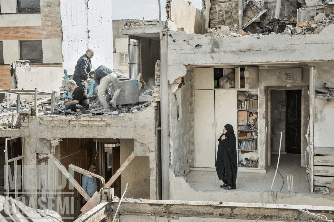 Residential homes destroyed 13 Aban neighborhood, Ray 