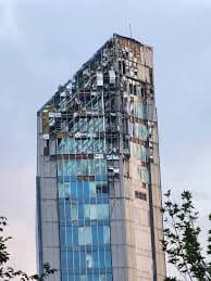Airstrike on a residential/economic Tower (Jahan Koudak Intersection), Vanak