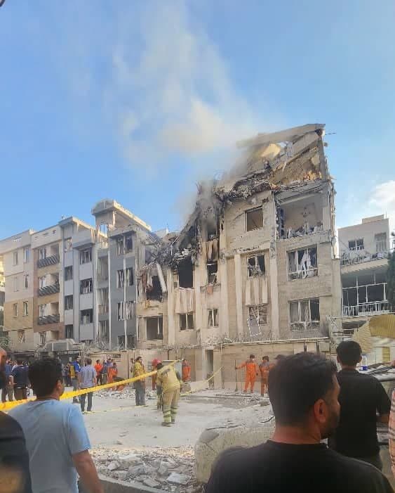 Airstrike on Residential Building, Haji Sadeghi Street, Narmak Neighborhood, Eastern Tehran