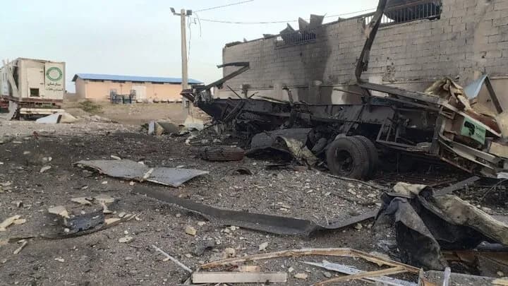 Drone Strike on Iranian Red Crescent Aid Warehouse