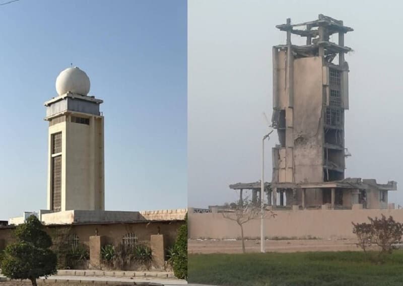 Strike on Bushehr Airport Meteorological Office