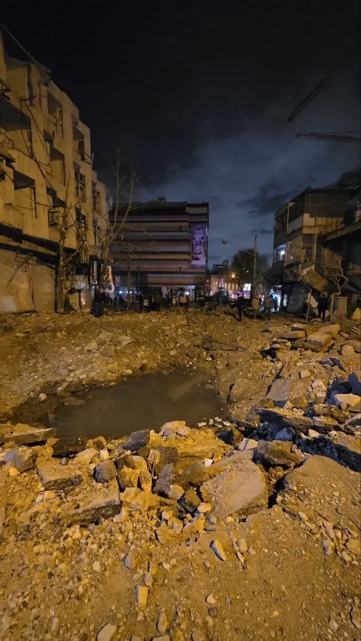 Strike near Seyed Khandan, Tehran