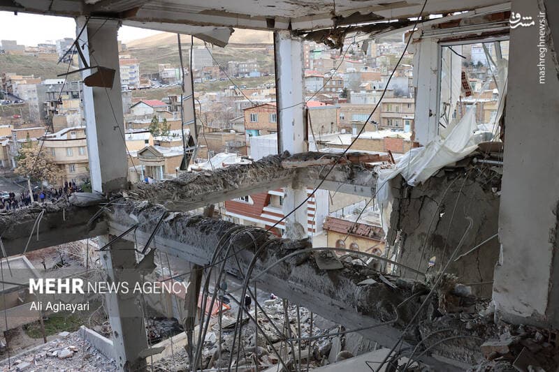 Strike on Residential Area, Sangi Street, Urmia