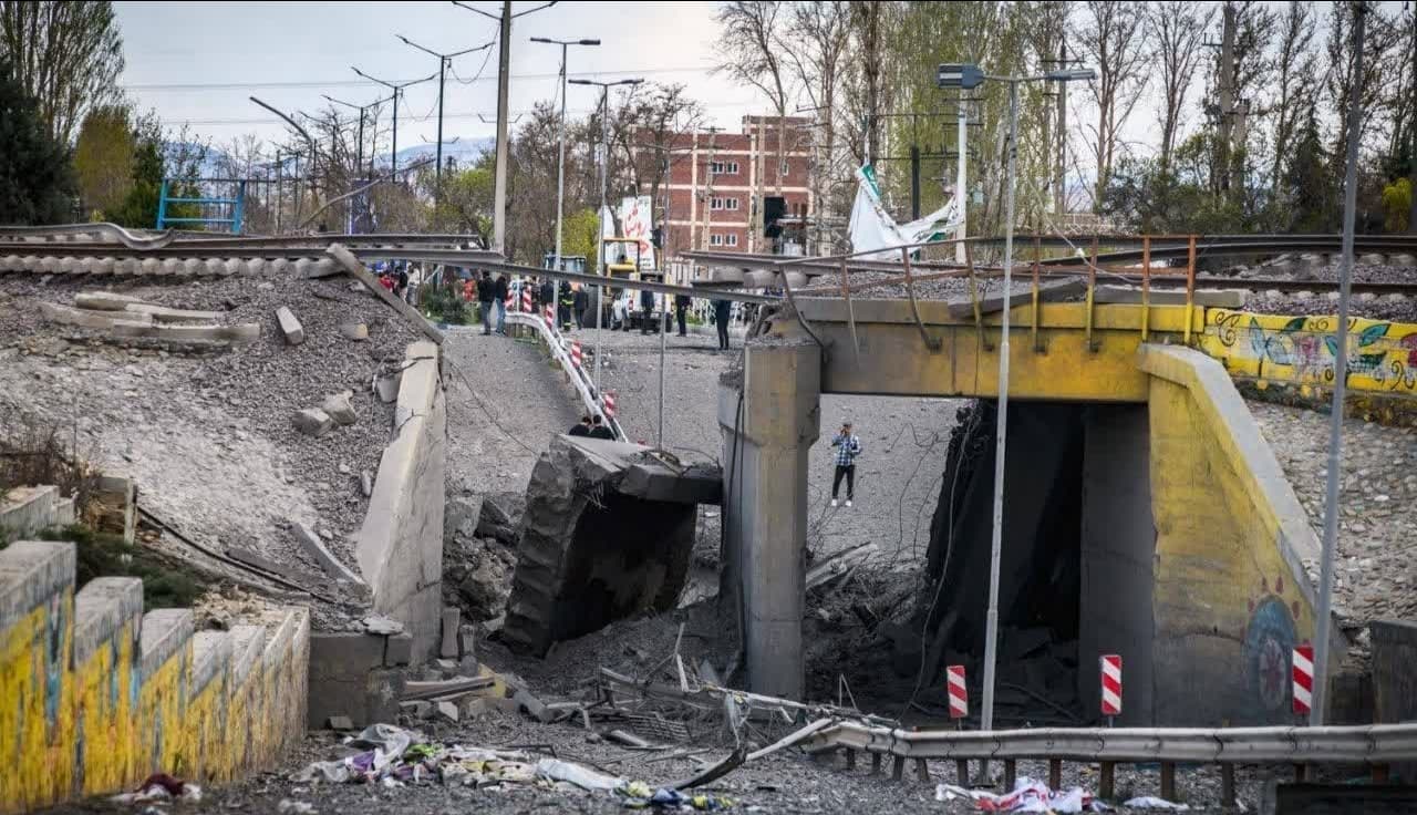 Strike on the Chaharbagh Railway Bridge in Kordan, Karaj